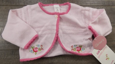 Ropa Bebé Niña Nuevo Vintage Carter's 3 Meses Jardín Fiesta Tejido Suéter Foto 1 de 4