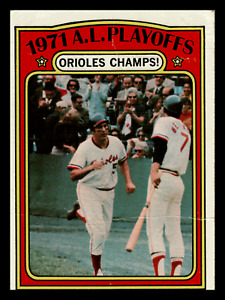 1972  Topps Brooks Robinson 1971 AL Playoffs Orioles Champs #222 Low Grade