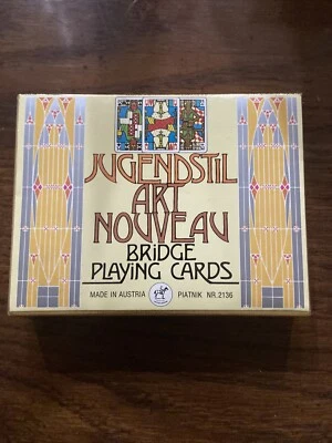 Карты игральные Jugendstil в стиле модерн бридж покер Piatnik - Изображение 1 из 3