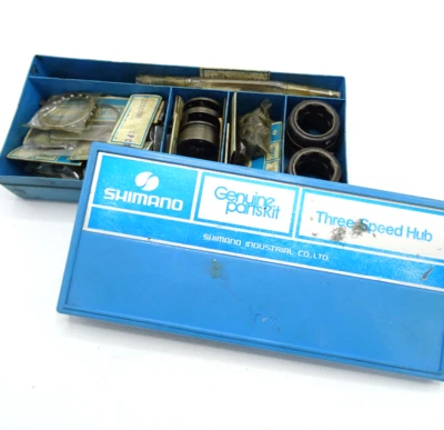 Shimano Bike 3 Speed Hub Genuine Parts Set Box Ex-Shop Used Rare SH-780-S9 - Image 1 of 4