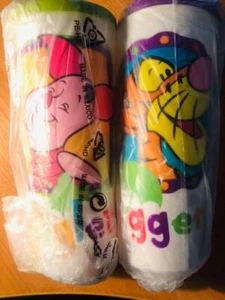 NEW Tupperware Winnie the Pooh Piglet Tigger 16 oz tumbler cups & Buzz Lightyear - Picture 1 of 4