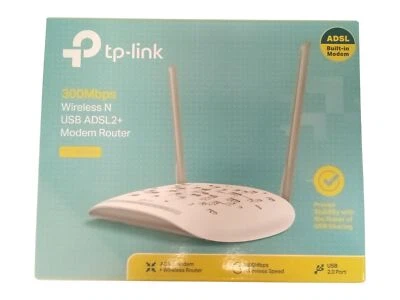 TP-Link TD-W8968 Wireless N USB ADSL2+ Modem Router 300Mbps  - Image 1 of 4