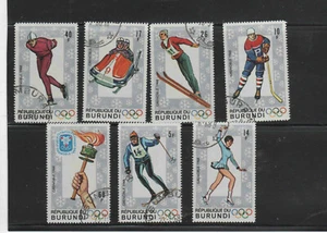 BURUNDI #226-231   1968 10TH WINTER OLYMPICS      MINT VF NH  O.G  CTO  a - Picture 1 of 2
