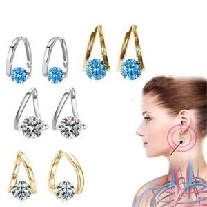 Dangle Earrings Magnetherapy Germanium Earrings For Weight Loss - Picture 1 of 17