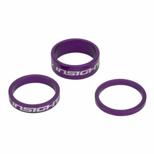 INSIGHT BMX HEADSET SPACERS 1" PURPLE - Picture 1 of 1