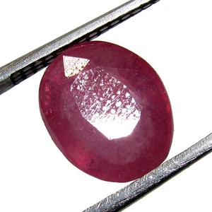 2.95Cts Natural Pink Oval Cut Madagascar Ruby / Manik Ring Size Gemstone CH5963 - Picture 1 of 3
