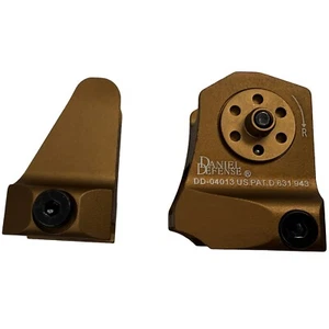 For D & D Flip-up Low Profile Metal Sight Folding Iron Sights Front & Rear Set - Picture 1 of 9