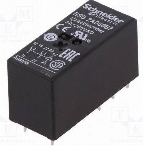 relais Schneider RSB2A080B7 8A 2RT 24Vac =FINDER 415280240010  - Photo 1/1