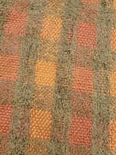 Vintage Textillery Weavers Rose Blanket Or Throw