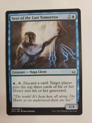 MTG Magic The Gathering Card Seer of the Last Tomorrow Creature Naga Cleric Blue - Image 1 of 2