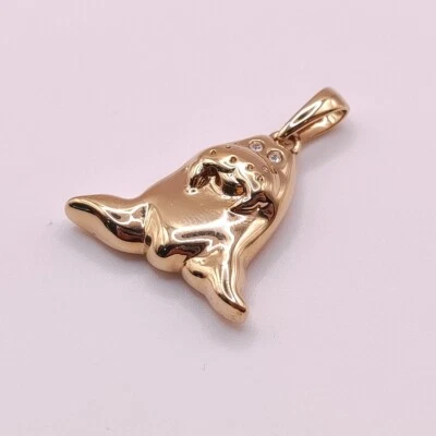 ⭐ Pierre Lang Anhänger Charm Halskette Kette Gold Collier Perle Stein 288 ⭐ - Bild 1 von 3