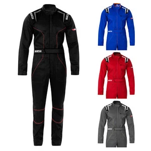 Sparco MS-4 MS4 Mechanic Suit Overalls Pitcrew Go-Karting 1-Layer Light Fabric - Picture 1 of 46