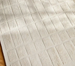 Elfenbein Vintage Bereich moderne zeitgenössische handgeknüpfte Teppiche böhmisches Wohnzimmer - Bild 1 von 5