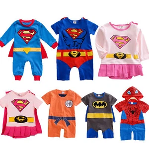 Kids Toddler Baby Boys Girls Superhero Jumpsuit Romper Cosplay Party Costume ⊹ - Picture 1 of 19