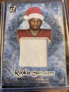 2022 Donruss Brian Robinson Jr Rookie Sweaters RHS-27 RC Washington Commanders - Bild 1 von 2
