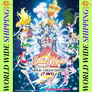 Sailor Moon Movie Collections (7 IN 1) Anime DVD Complete TV Series - Picture 1 of 8