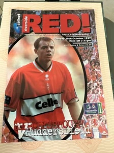 1997 Middlesbrough V Huddersfield Soccer/football Programme - Picture 1 of 3