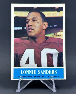 1964 Philadelphia Football Lonnie Sanders Washington Redskins #193 - Image 1 of 2