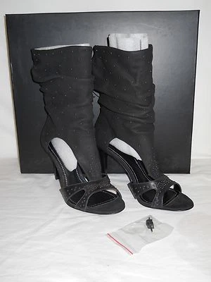 Report Signature Nuevas Mujeres Cristianas Cuero Negro Corte Botas 7.5 M Zapatos  Foto 1 de 4