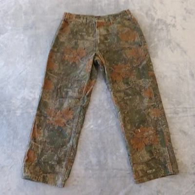 Rasco FR Carpenter Jeans Mens Size 36 Green Cajun Camouflage Denim 34x27 - Image 1 of 4