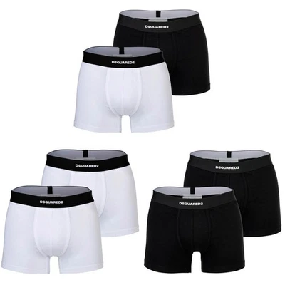 Calzoncillos boxer DSQUARED2 para hombre, paquete de 2 - paquete doble baúl, algodón elástico, tronco... Foto 1 de 4