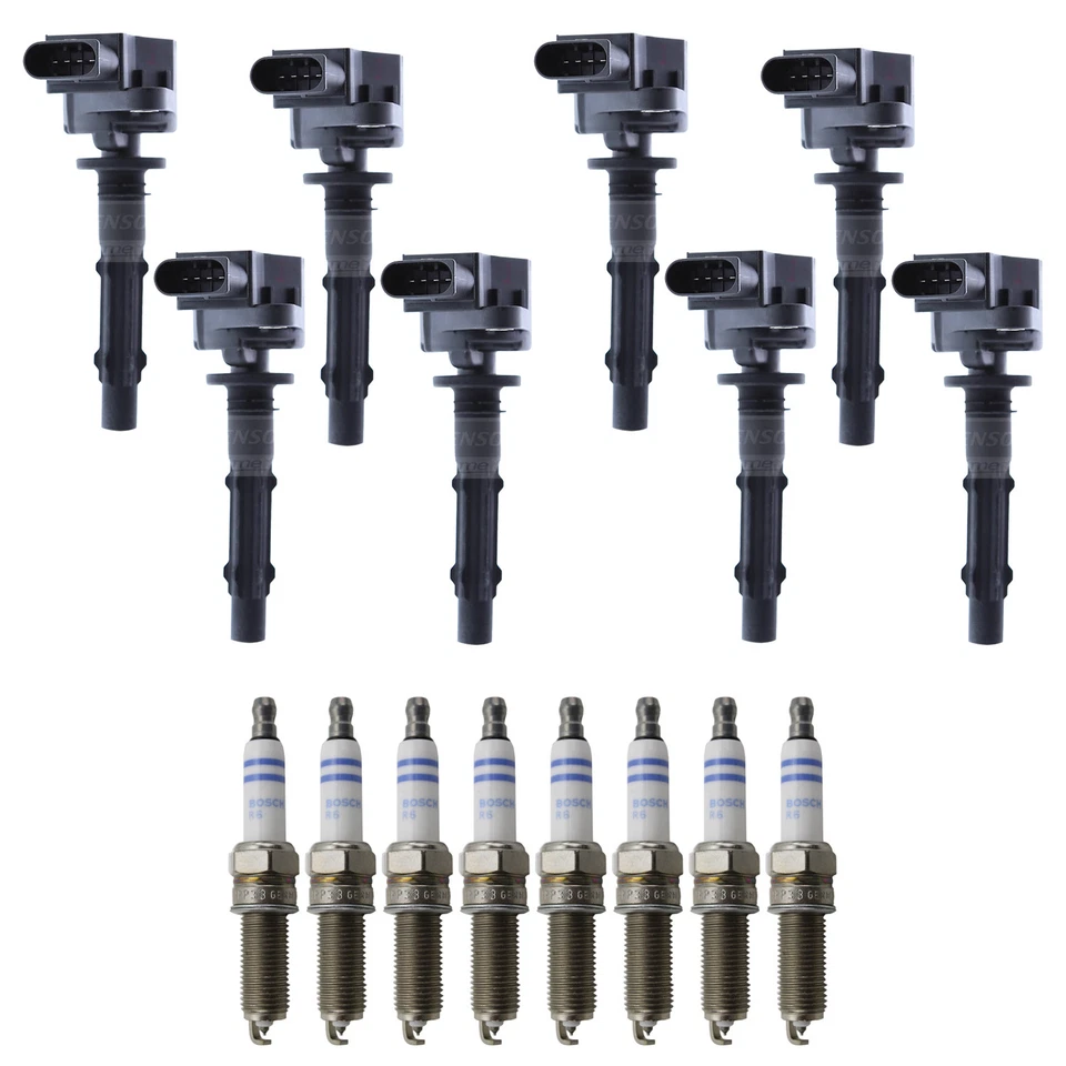 Kit de 8 bujías Denso Bobina de encendido Bosch Platinum para CL550 ML550 S550 V8 Foto 1 de 1