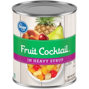 Kroger Canned Fruit Cocktail in Heavy Syrup 30 oz - Pack of 3 - Picture 1 of 1