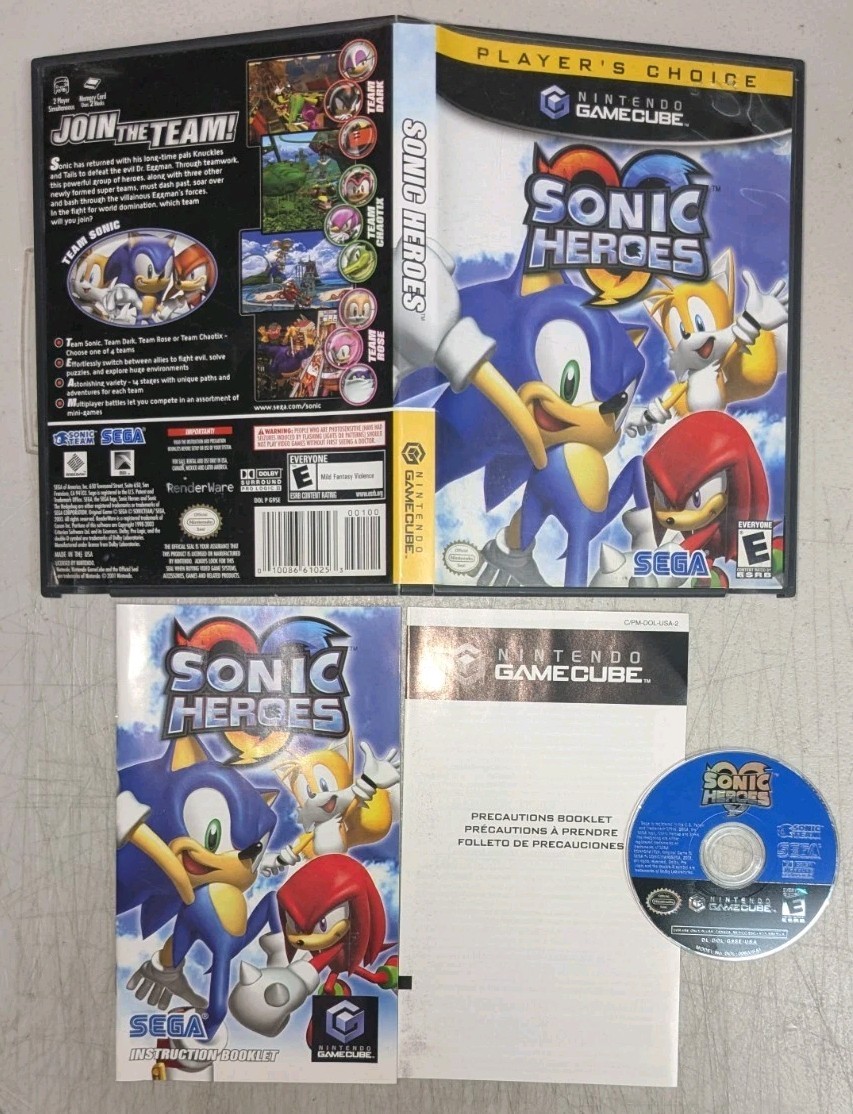 Sonic Heroes E-Everyone SEGA Video Games for sale | eBay Sonic Heroes E-Everyone SEGA Video Games for sale | eBay