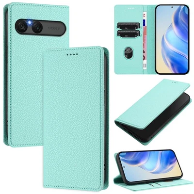 Luxury Classic Leather Stand Wallet Card Slot Case Cover For Sony Xperia 10 VII - Image 1 of 4