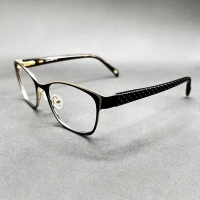 Laura Ashley Grace 1 очки ОПРАВА черный чернила и коричневый 52-17-135 б/у - Изображение 1 из 4