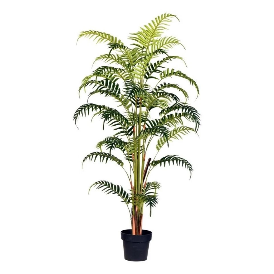 Palma de helecho artificial en maceta Vickerman 59" hojas táctiles reales. Foto 1 de 1