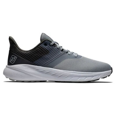 New FootJoy Golf Flex Spikeless Shoes Gray/Charcoal/White 9.5 Medium  (Previous - Image 1 of 4