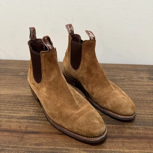 RM Williams Chelsea Wildleder Stiefel braun hellbraun Größe 9,5 D Damen - Bild 1 von 18