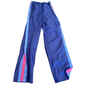 Blue / Pink Wind Cargo Workout Exercise Pants youth  size XL 14/16 - Picture 1 of 8