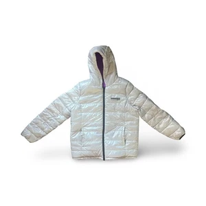 Kenneth Cole Sundance Film Festival 2019 White Purple Reversible Coat Large - Picture 1 of 10