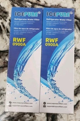 2 Pack ICEPURE RWF0900A Replacement Refrigerator Water Filter Maytag Whirlpool  - Image 1 of 4