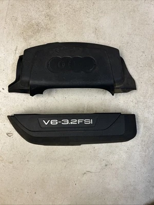 2005-2011 Audi A4 A6 Q5 3.2L V6 Front and Back Engine Bay Motor Covers set of 2 - Image 1 of 2