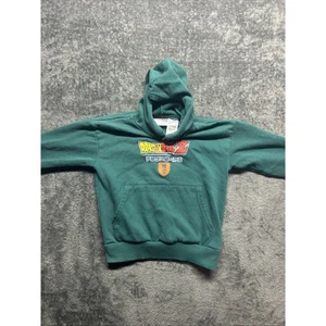 Dragon Ball Z Hoodie Boys 8 Green Goku Graphic Pullover Anime Sweatshirt - Picture 1 of 7