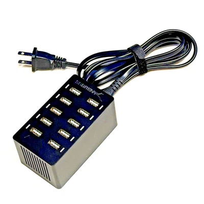 Carregador rápido USB SABRENT 60 watts 10 portas - Imagem 1 de 4