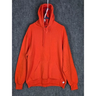 Мужская спортивная толстовка с капюшоном Russell XL оранжевый пуловер толстовка повседневная спортивная одежда - Изображение 1 из 4