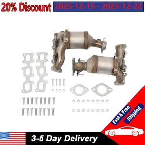 Catalytic Converter For 2013-2015 Ford Flex Front New Direct Fit GEARZAAR 2Pcs - Picture 1 of 8
