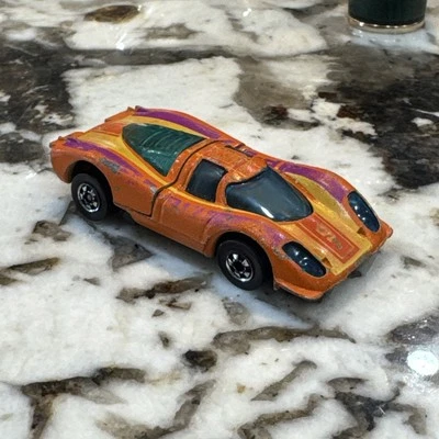 Vintage 1977 Hot Wheels Flying Colors Porsche P-917 Orange Hong Kong - Image 1 of 4