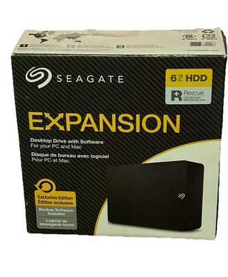 Seagate 6TB 3.5" Expansion Desktop USB 3.0 External Hard Drive, STKP6000400 - Image 1 of 4