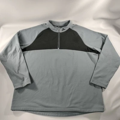 Moletom Adidas ClimaWarm cinza preto/4 zíper pulôver manga longa masculino tamanho XL - Imagem 1 de 4