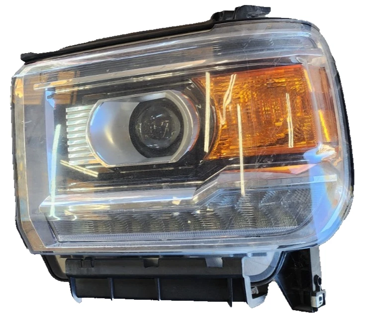 2016-2019 DEPO GMC Sierra 2500 LH LEFT HAND Driver Headlight, works but READ!!! Foto 1 de 4