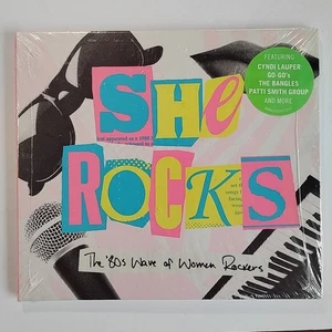 She Rocks The 80’s Wave of Women Rockers (CD, 2014) Sony/Starbucks, NEW SEALED - Imagen 1 de 2