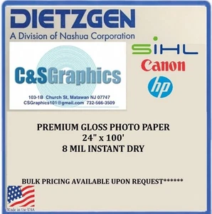 Papel fotográfico microporoso 8 mil brillo 24" x 100' PAPEL PÓSTER PREMIUM - Imagen 1 de 2