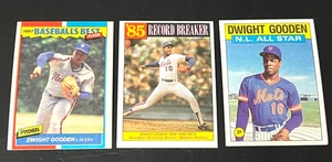 DWIGHT GOODEN 3 Card Lot 1987 Fleer Best Oddball & Topps Record Breaker All Star - Picture 1 of 1