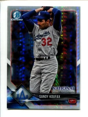 2018 Topps National Convention Bowman cromo prisma refractor Sandy Koufax ⚾ Foto 1 de 2