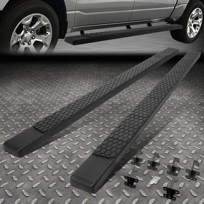 FOR 19-24 RAM 1500 TRUCK CREW CAB BLACK 5" FLAT STEPS NERF BAR RUNNING BOARD - Image 1 of 4